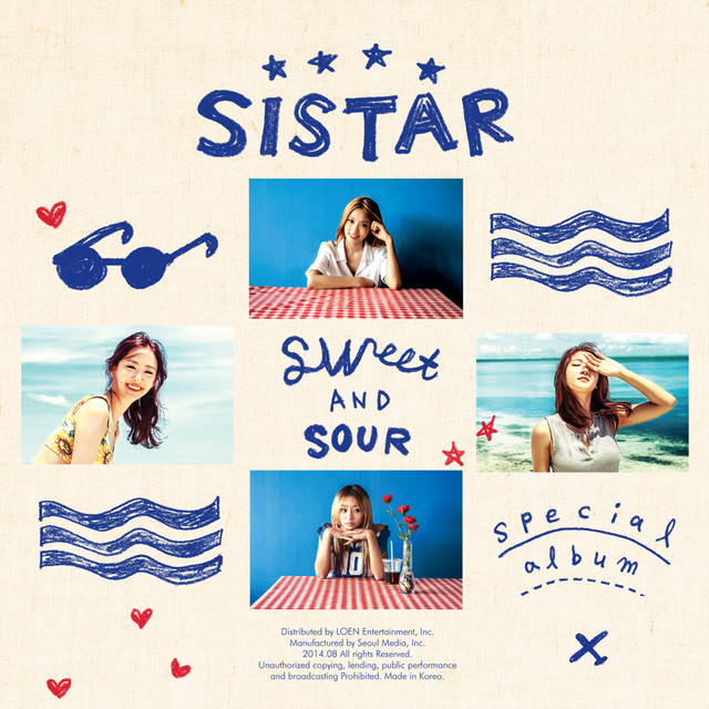 SISTAR - Sweet and Sour special album cover art